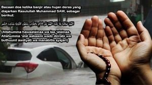 8 Doa Ketika Hujan Deras, Penangkal Banjir dan Bencana Alam