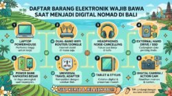 Daftar Barang Elektronik Wajib Bawa Saat Menjadi Digital Nomad Di Bali