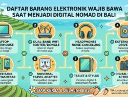 Daftar Barang Elektronik Wajib Bawa Saat Menjadi Digital Nomad Di Bali